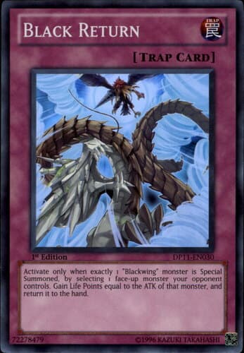 Black Return - DP11-EN030 Super Rare 1st Edition