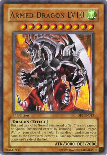 Armed Dragon LV10 - DP2-EN013 Ultra Rare 1st Edition