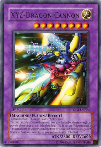 XYZ-Dragon Cannon - DP2-EN014 Rare 1st Edition