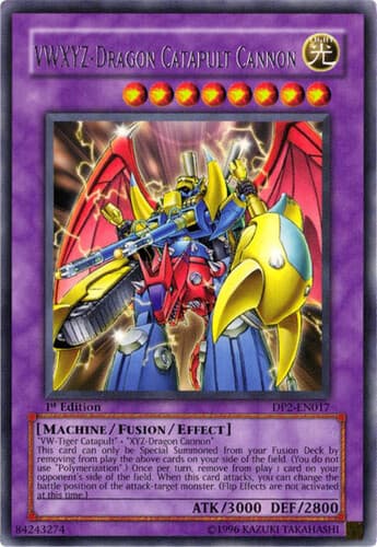 VWXYZ-Dragon Catapult Cannon - DP2-EN017 Rare Unlimited