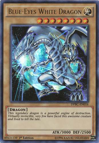 Blue-Eyes White Dragon - DPBC-EN016 Ultra Rare 1st Edition