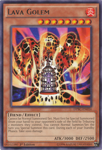 Lava Golem - DPBC-EN034 Rare 1st Edition