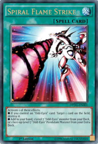 Spiral Flame Strike - DPDG-EN001 Ultra Rare 1st Edition