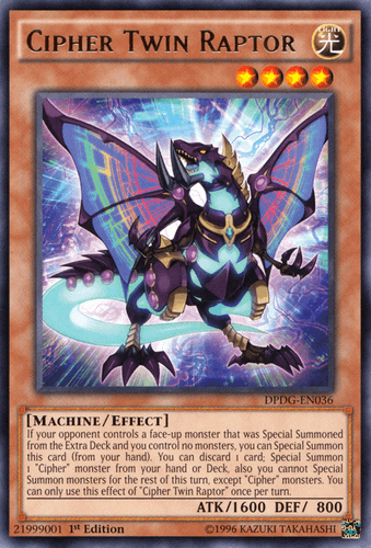 Cipher Twin Raptor - DPDG-EN036 Rare 1st Edition