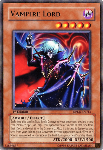 Vampire Lord - DPKB-EN013 Rare 1st Edition