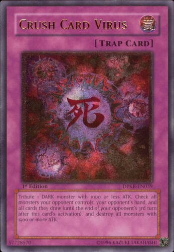 Crush Card Virus - DPKB-EN039 Ultimate Rare 1st Edition
