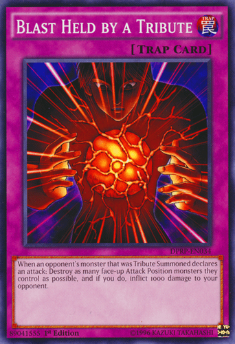 Blast Held by a Tribute - DPRP-EN034 Common 1st Edition