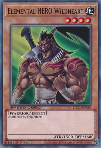 Elemental HERO Wildheart - DR04-EN068 Super Rare Unlimited