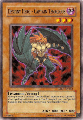 Destiny HERO - Captain Tenacious - DR04-EN182 Common Unlimited