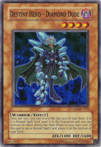 Destiny HERO - Diamond Dude - DR04-EN183 Super Rare Unlimited