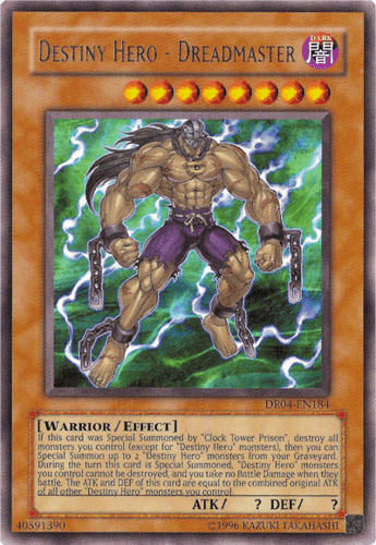 Destiny HERO - Dreadmaster - DR04-EN184 Rare Unlimited
