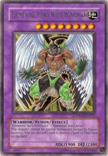 Elemental HERO Wild Wingman - DR04-EN215 Rare Unlimited