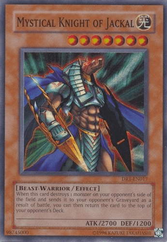 Mystical Knight of Jackal - DR1-EN017 Super Rare Unlimited