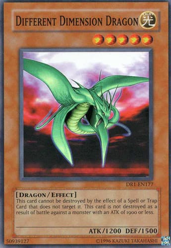 Different Dimension Dragon - DR1-EN177 Super Rare Unlimited