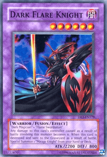 Dark Flare Knight - DR1-EN179 Super Rare Unlimited