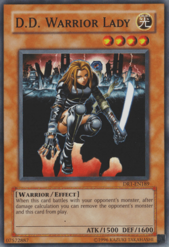 D.D. Warrior Lady - DR1-EN189 Super Rare Unlimited