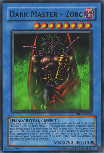Dark Master - Zorc - DR1-EN244 Super Rare Unlimited