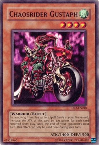 Chaosrider Gustaph - DR2-EN018 Super Rare Unlimited