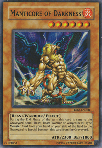 Manticore of Darkness - DR2-EN068 Super Rare Unlimited