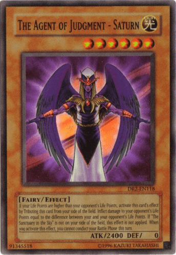 The Agent of Judgment - Saturn - DR2-EN118 Super Rare Unlimited