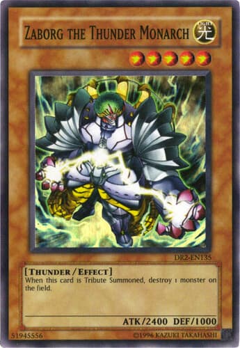 Zaborg the Thunder Monarch - DR2-EN135 Super Rare Unlimited