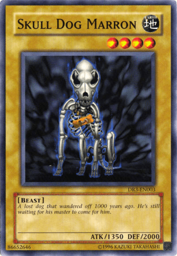 Skull Dog Marron - DR3-EN003 Common Unlimited