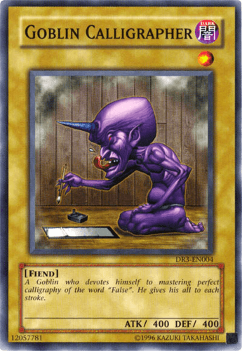 Goblin Calligrapher - DR3-EN004 Common Unlimited