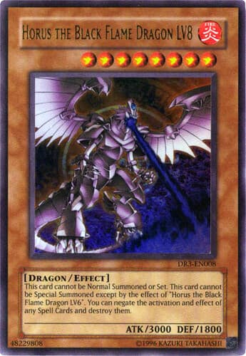 Horus the Black Flame Dragon LV8 - DR3-EN008 Ultra Rare Unlimited
