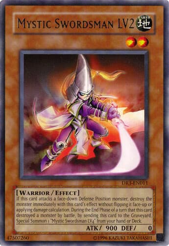Mystic Swordsman LV2 - DR3-EN011 Rare Unlimited