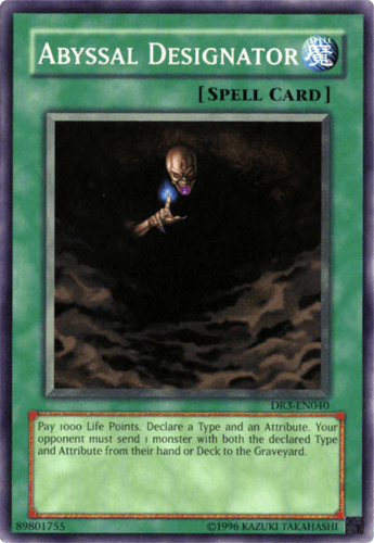 Abyssal Designator - DR3-EN040 Common Unlimited