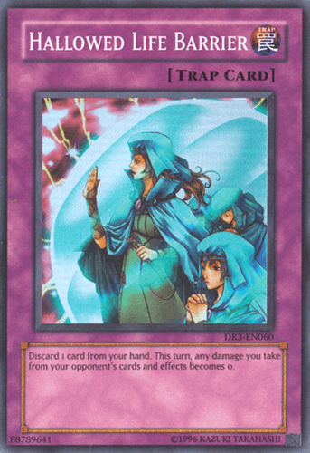 Hallowed Life Barrier - DR3-EN060 Super Rare Unlimited