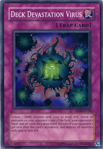 Deck Devastation Virus - DR3-EN178 Super Rare Unlimited
