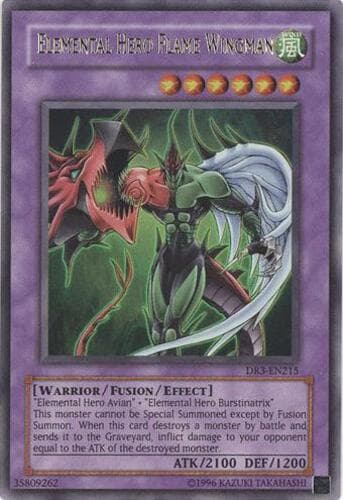 Elemental HERO Flame Wingman - DR3-EN215 Ultra Rare Unlimited