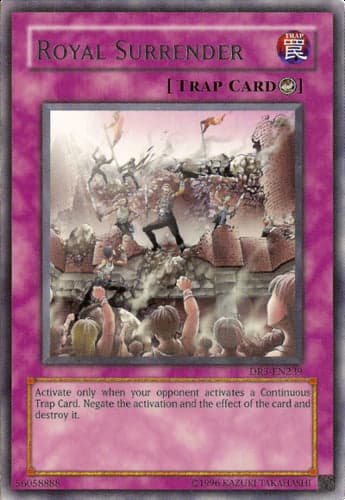 Royal Surrender - DR3-EN239 Rare Unlimited