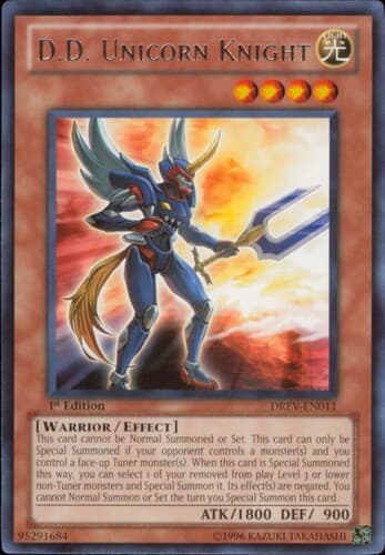 D.D. Unicorn Knight - DREV-EN011 Rare 1st Edition