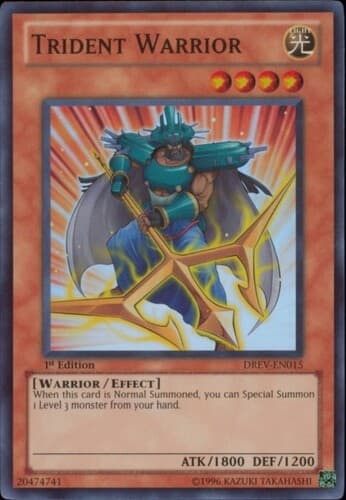 Trident Warrior - DREV-EN015 Super Rare 1st Edition
