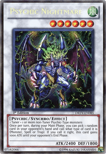 Psychic Nightmare - DREV-EN085 Secret Rare Unlimited