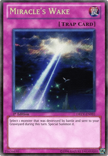 Miracle's Wake - DREV-EN093 Secret Rare 1st Edition