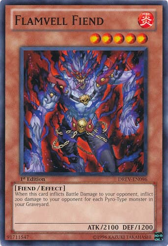 Flamvell Fiend - DREV-EN096 Common 1st Edition