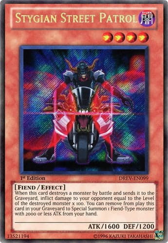 Stygian Street Patrol - DREV-EN099 Secret Rare Unlimited