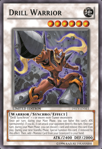Drill Warrior - DREV-ENSE1 Super Rare Limited Edition