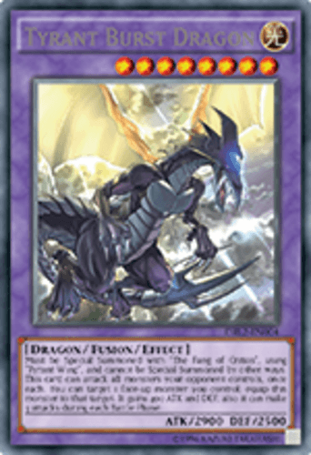 Tyrant Burst Dragon - DRL2-EN004 Secret Rare 1st Edition