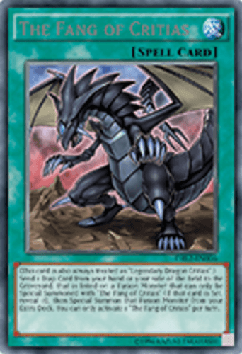 The Fang of Critias - DRL2-EN006 Secret Rare 1st Edition