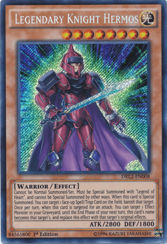 Legendary Knight Hermos - DRL2-EN008 Secret Rare 1st Edition
