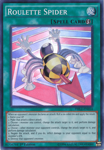 Roulette Spider - DRL2-EN014 Super Rare 1st Edition