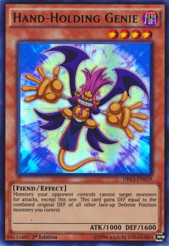 Hand-Holding Genie - DRL3-EN019 Ultra Rare 1st Edition