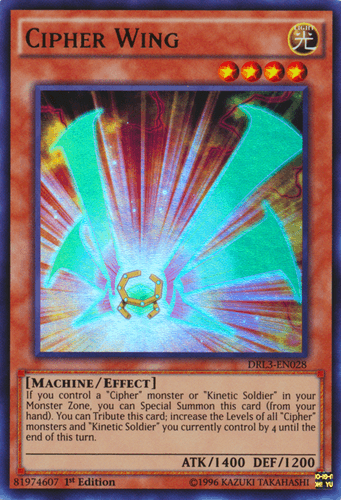 Cipher Wing - DRL3-EN028 Ultra Rare 1st Edition