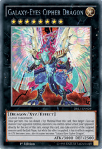 Galaxy-Eyes Cipher Dragon - DRL3-EN029 Secret Rare 1st Edition