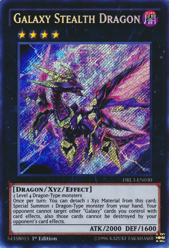 Galaxy Stealth Dragon - DRL3-EN030 Secret Rare 1st Edition