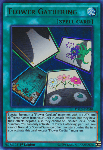 Flower Gathering - DRL3-EN040 Ultra Rare 1st Edition